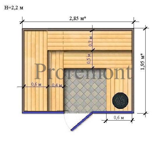 Проект сауны