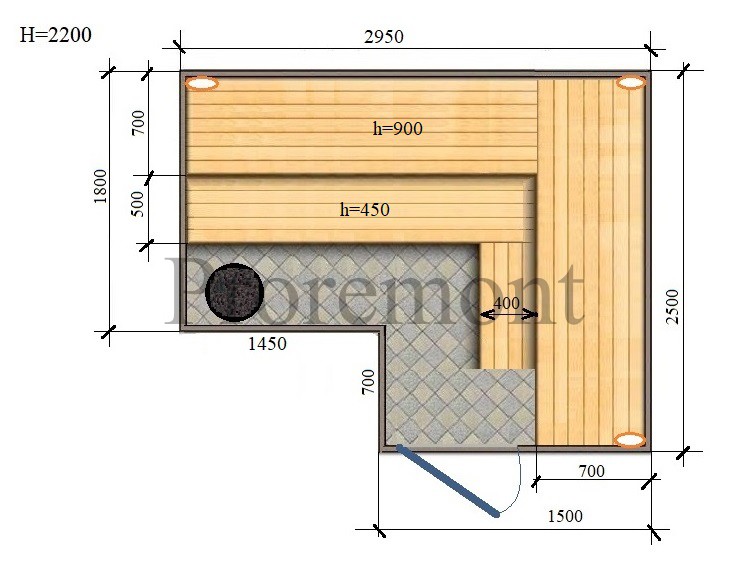 Схема сауны 049 232