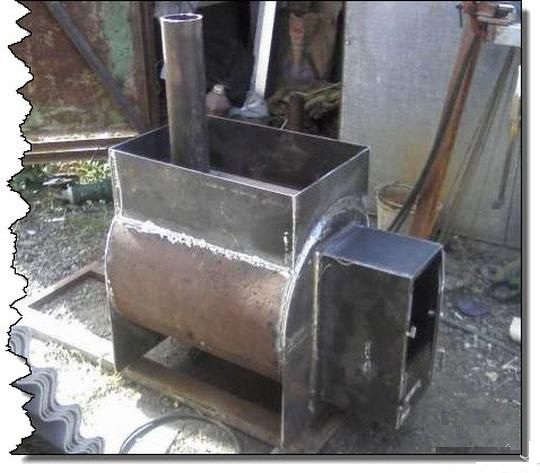 Металлическая печь для бани