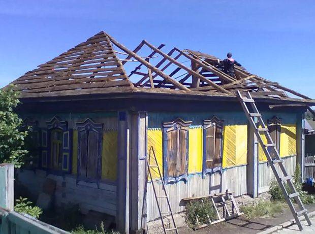 Капитальный ремонт скатной крыши